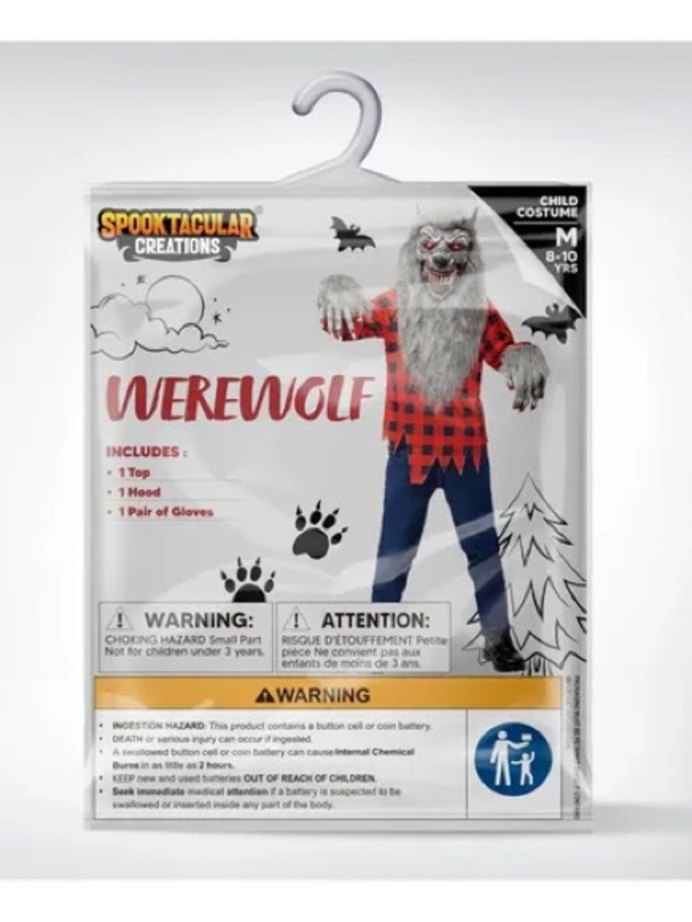 Spooktacular Creations Werewolf Costume Halloween NEW